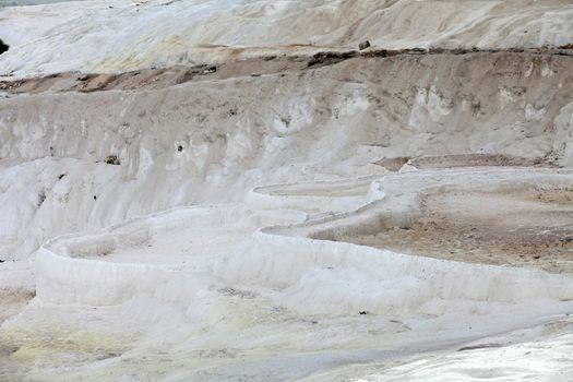 Travertine pools and terraces in Pamukkale Turkey 