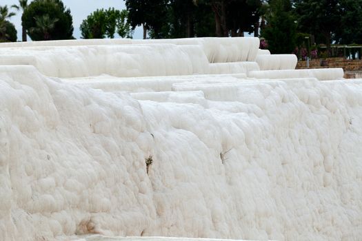 Travertine pools and terraces in Pamukkale Turkey 
