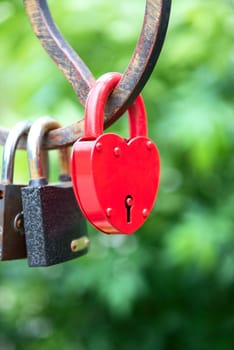 love forever - padlocks on the bridge