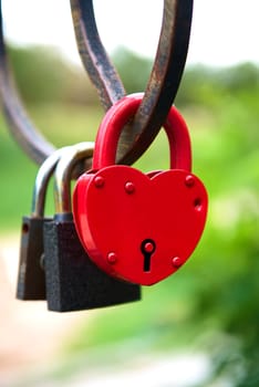 love forever - padlocks on the bridge