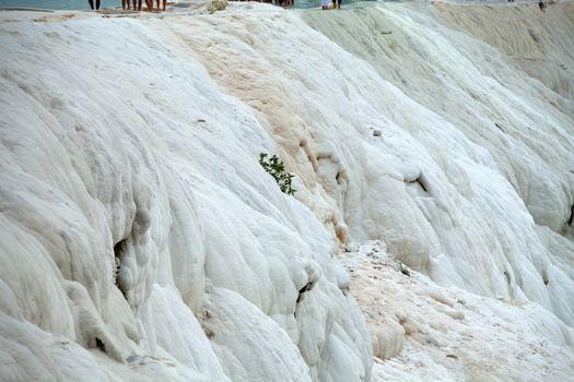 Travertine pools and terraces in Pamukkale Turkey 