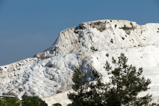 Travertine pools and terraces in Pamukkale Turkey 