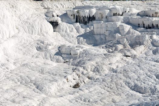 Travertine pools and terraces in Pamukkale Turkey 