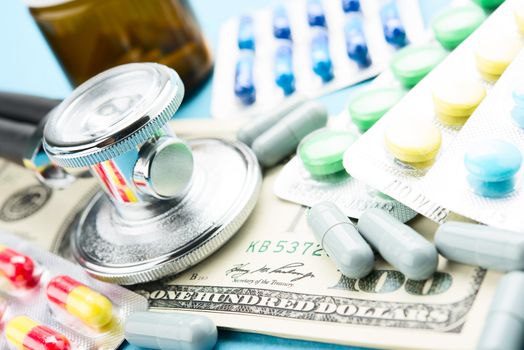 Concept of medicine and money