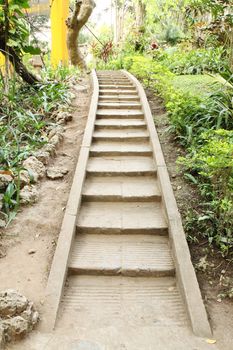 stair stone in the park