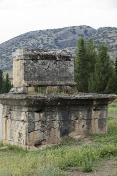 ruins of the ancient city of Hierapolis