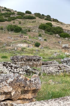 ruins of the ancient city of Hierapolis
