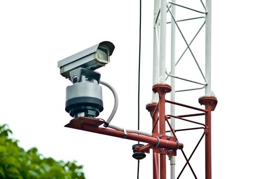 Security Camera on high pole