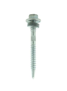 screw bolt on white background