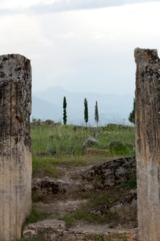ruins of the ancient city of Hierapolis