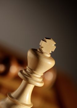 king chess piece. close up