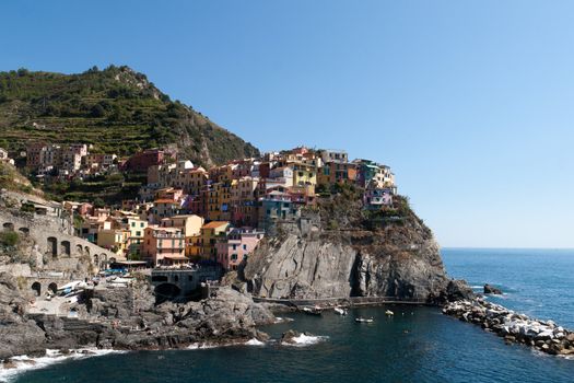 View of Manarola, Cinque Terre, Italy
