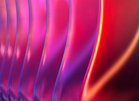 An electric abstract background in vivid magenta and orange-red colors.