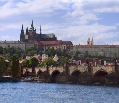 Photo of Prague. View on a old town. 