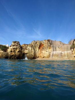 Picturesque Alagarve coast between Lagos and the Cap Vincent