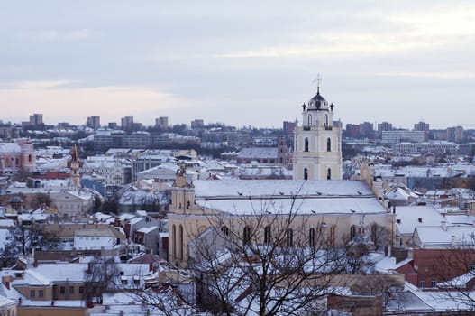 Panorama of Vilnius - capital of Lithuania 