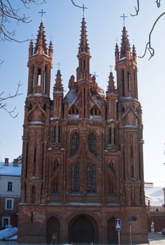 Church os St. Anne in Vilnius, capital of Lithuania