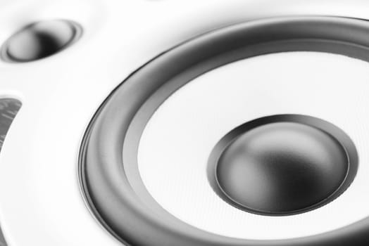 Close view of the audio speaker