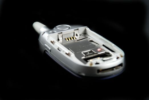 stock pictures of the components for a typical cell phone