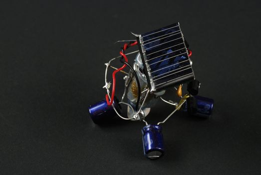 stock pictures of a robot powered by solar energy