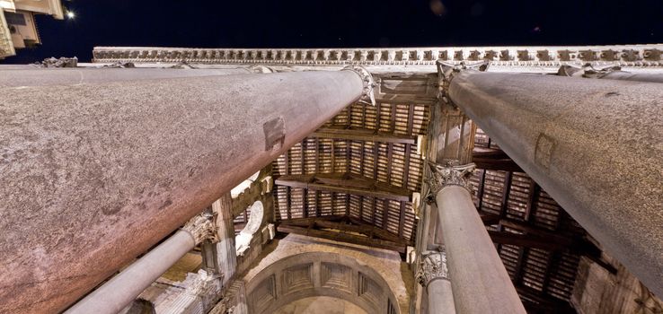 The Pantheon, a building which was commissioned by Marcus Agrippa as a temple to all the gods of Ancient Rome