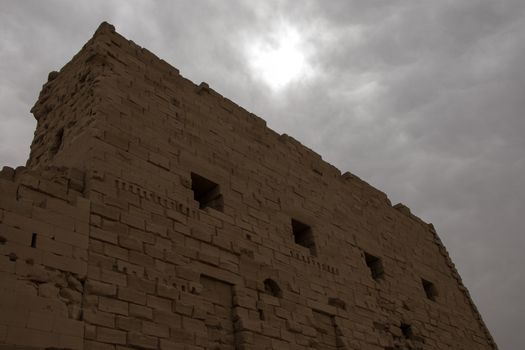 Picture of the entrance to Karnak Temple, Egypt