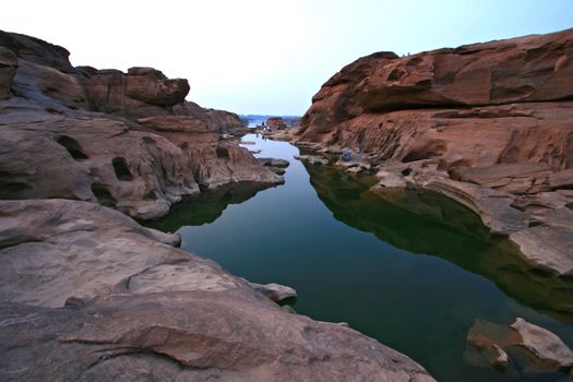 3000 Holes Lake, Grand Canyon of Thailand at Border with Loas