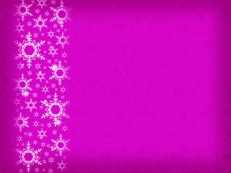 Christmas background with snowflakes and place for your text