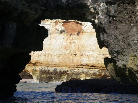 Picturesque Algarve coast between Lagos and the Cap Vincent