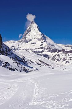 Hiking Way at Matterhorn Region