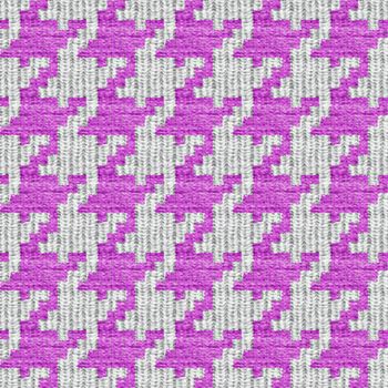 Pink and white seamless houndstooth pattern or texture.