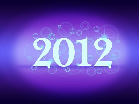 New Years card 2012 with  place for your text