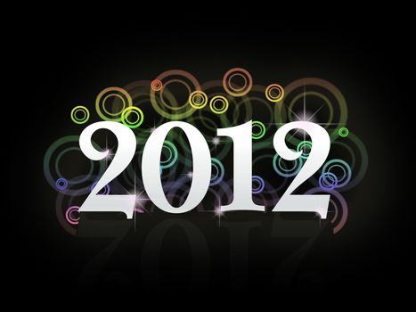 New Years card 2012 with  place for your text