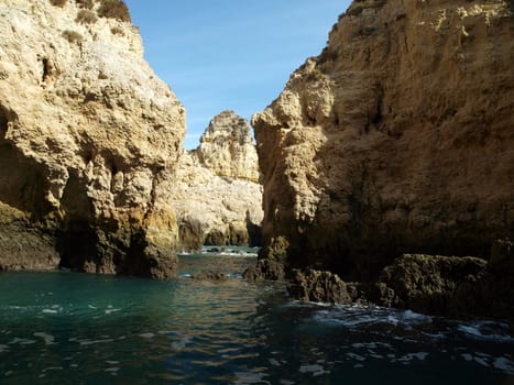 Picturesque Algarve coast between Lagos and the Cap Vincent