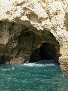 Picturesque Algarve coast between Lagos and the Cap Vincent
