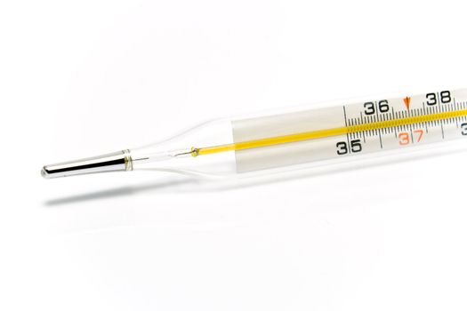 Medical thermometer isolatedon white