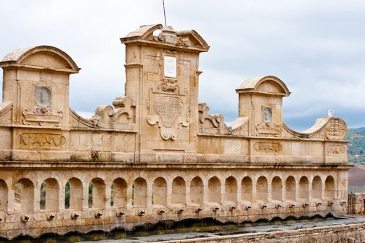 Granfonte, Baroque fountain in Leonforte, Sicily - Italy