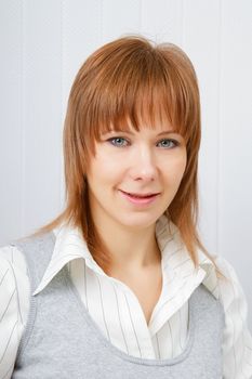 Portrait of an attractive young business woman in office