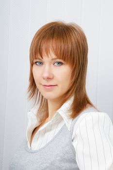 Portrait of an attractive young business woman in office