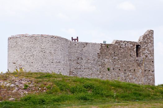 View of the St. Servolo castle in Slovenia