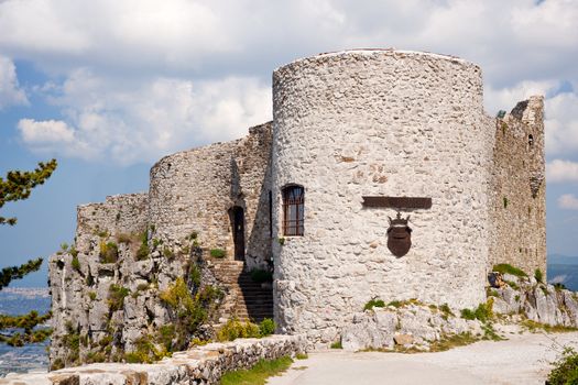 View of the St. Servolo castle in Slovenia