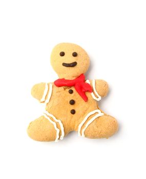 Ginger bread man on white background