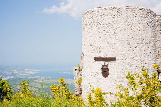 View of the St. Servolo castle in Slovenia