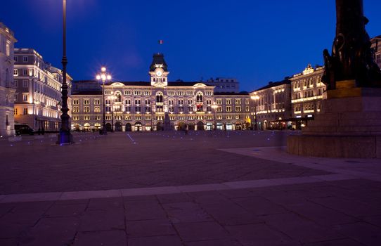 View of Piazza unità d'Italia, Trieste - Italy