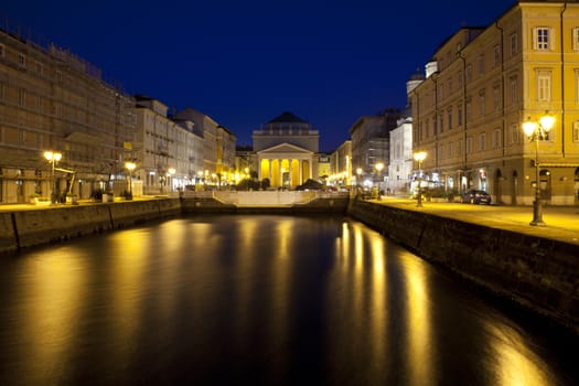 View of St. Antonio Church, Trieste - Italy