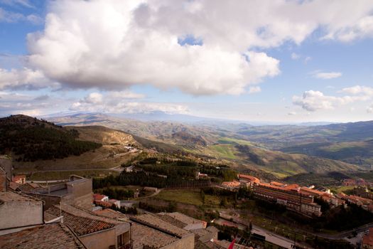 View of the "Oasi di Troina" Institute of hospitalization in Troina, Sicily - Italy