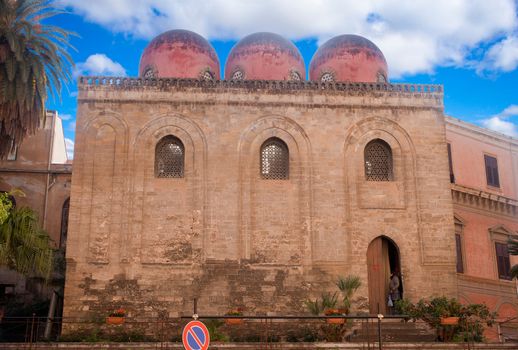 View of San Cataldo, Norman church in Palermo - Italy