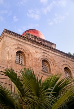 View of San Cataldo, Norman church in Palermo - Italy