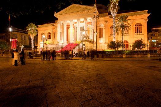 Teatro Massimo, opera house in Palermo - Italy