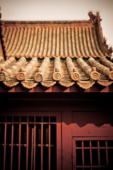 Eaves of a roof in a Chinese Imperial Palace.
